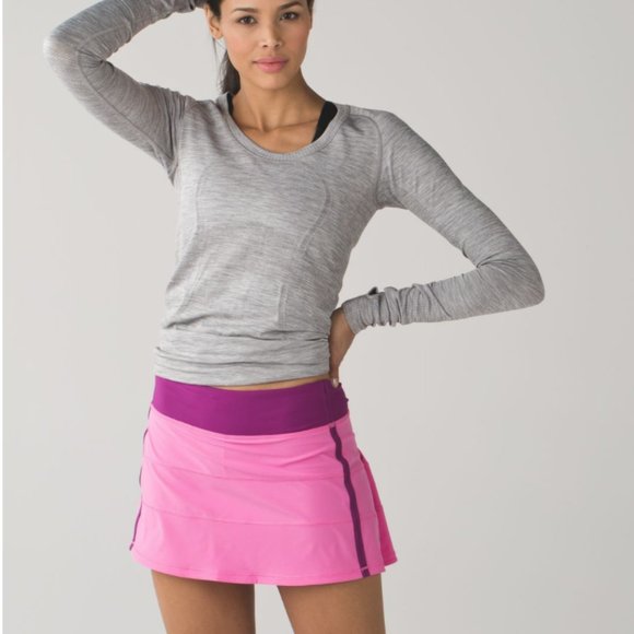 Lululemon Pace Rival Skirt II Pink Paradise/Regal Plum 6 - Picture 6 of 16